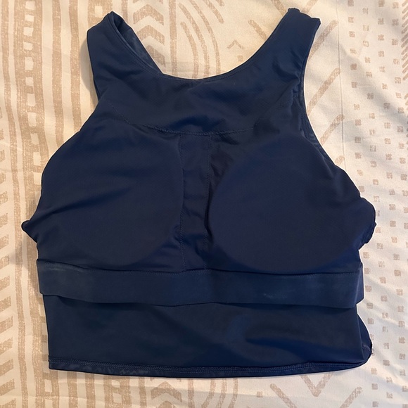 Athleta D-DD Conscious Embossed Crop, XS, Blue - Picture 9 of 13